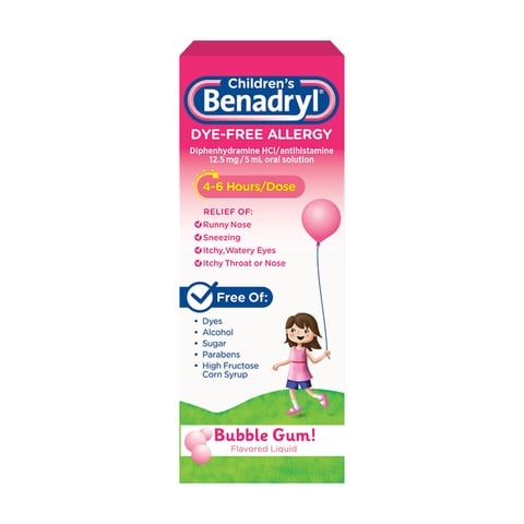 Benadryl dosing for kids